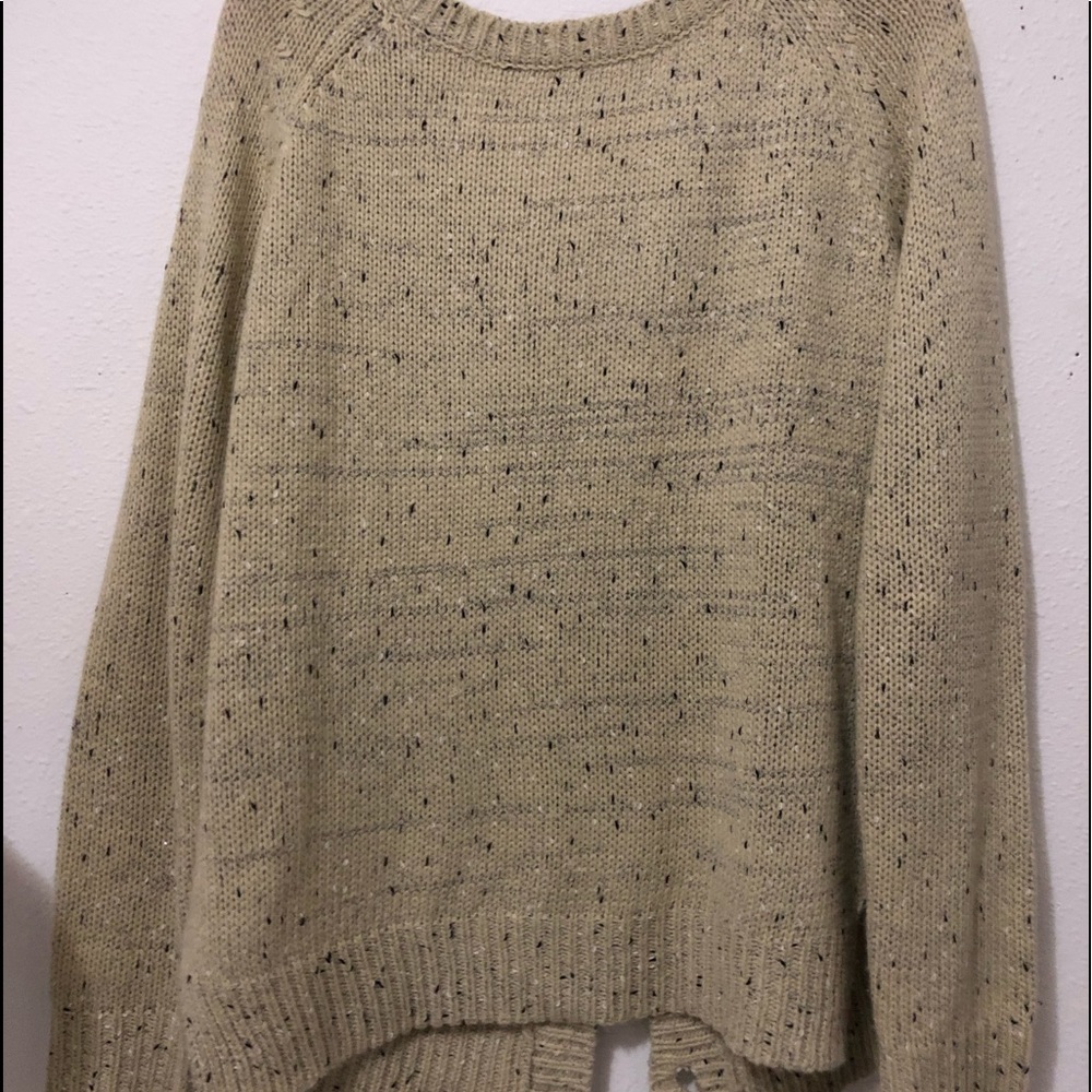 Sweater back button down
